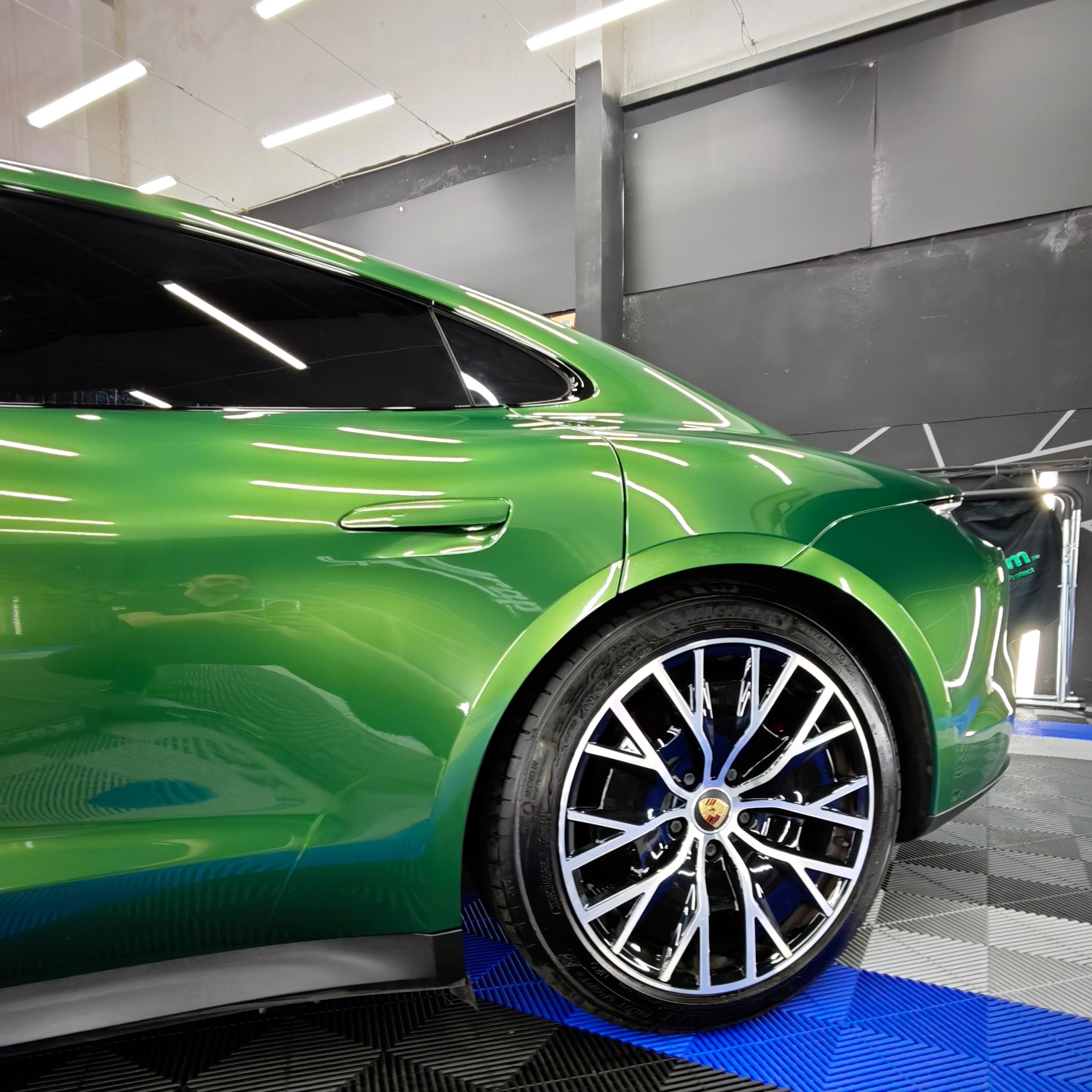 Gloss Metallic Sonoma Green Car Vinyl Wrap PET