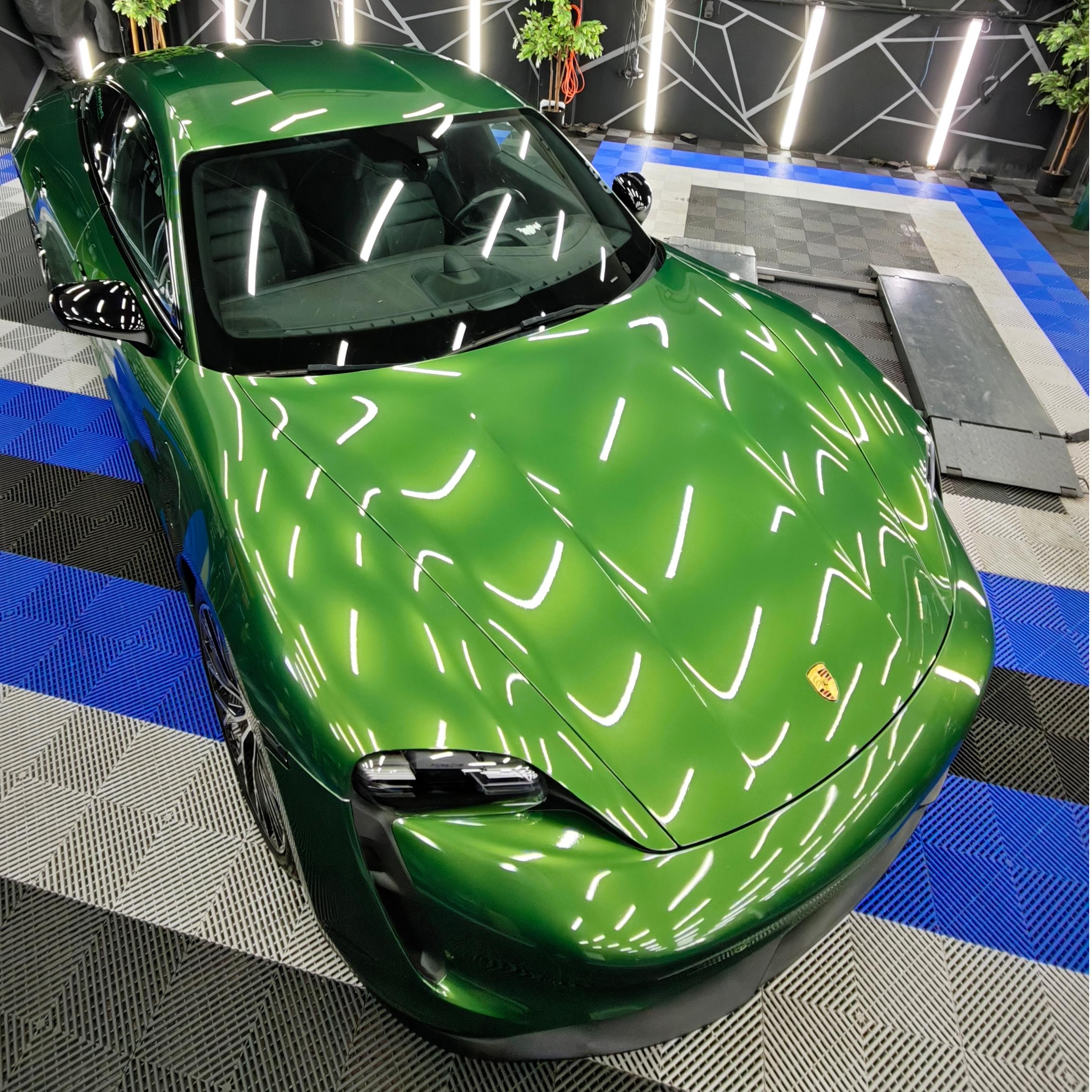 Gloss Metallic Sonoma Green Car Vinyl Wrap PET