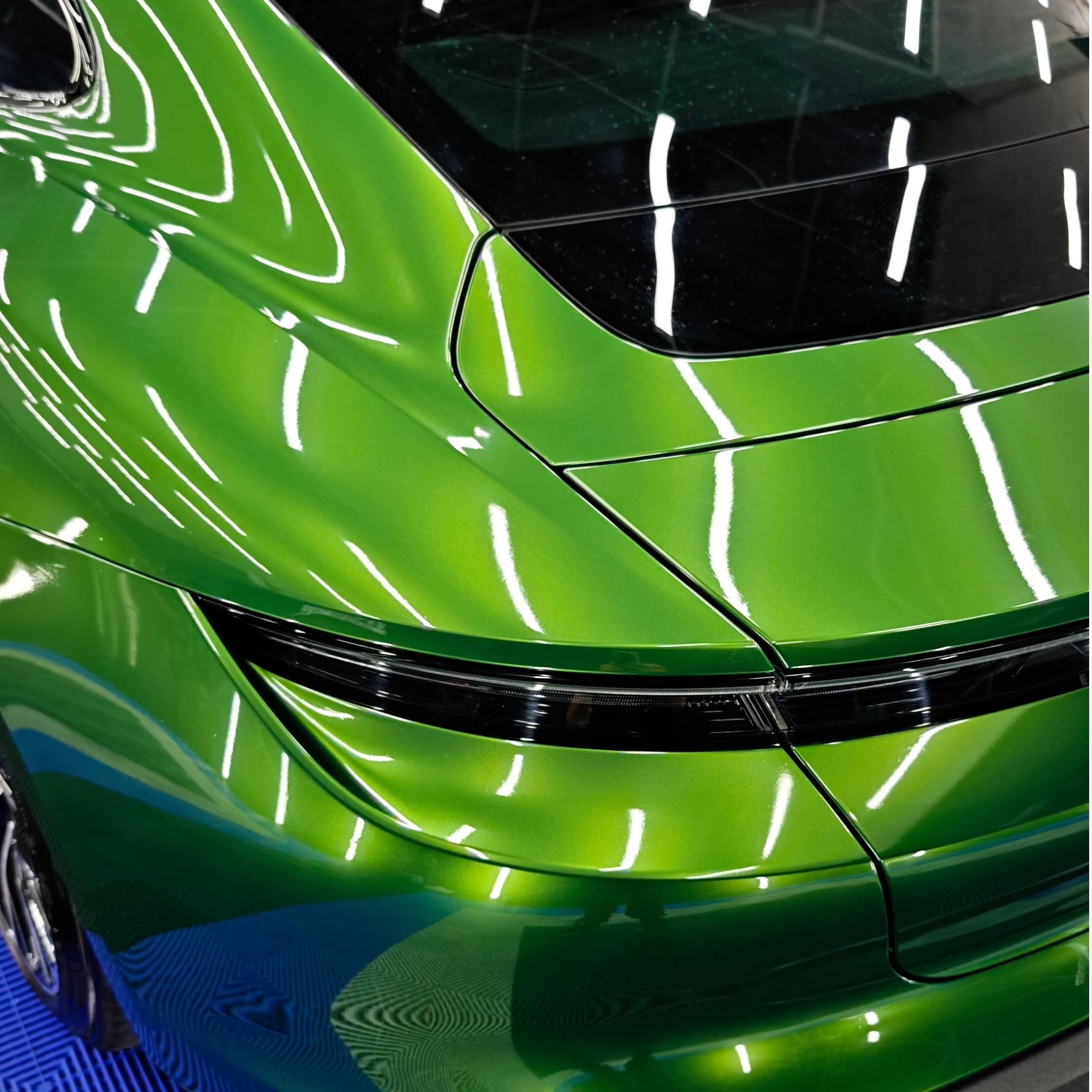 Gloss Metallic Sonoma Green Car Vinyl Wrap PET