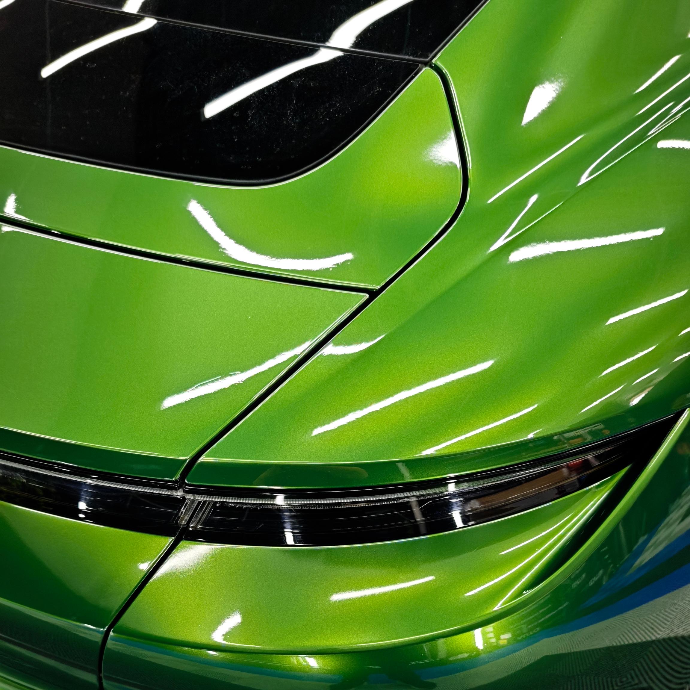 Gloss Metallic Sonoma Green Car Vinyl Wrap PET