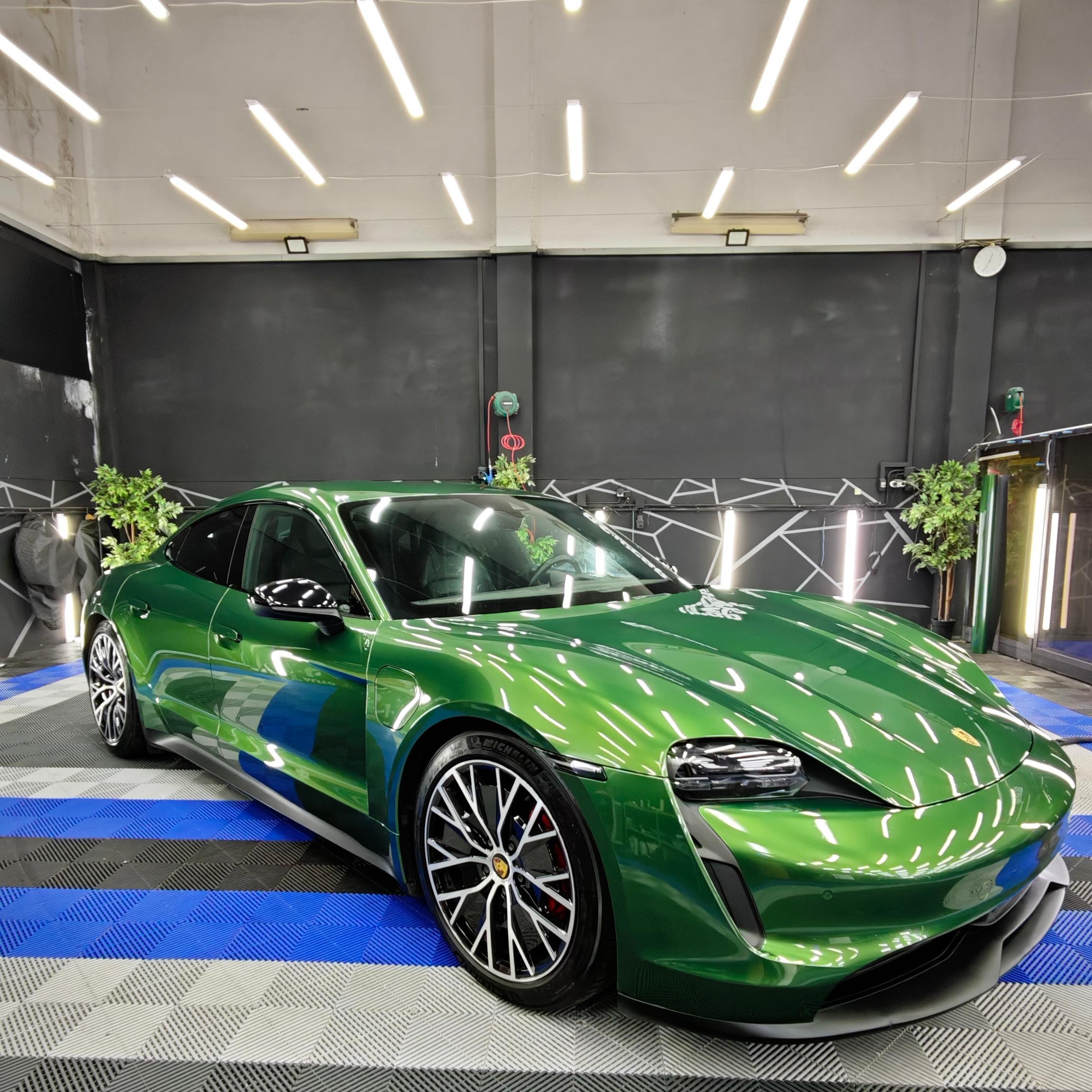 Gloss Metallic Sonoma Green Car Vinyl Wrap PET