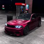 Matte Chrome Metallic Romance Red Car Vinyl Wrap