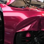Gloss Metallic Pagoda Red Car Vinyl Wrap PET
