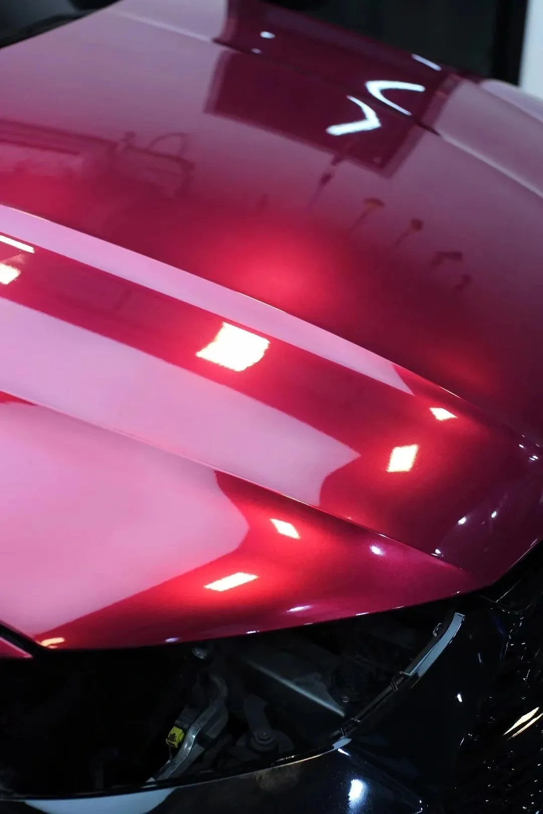 Gloss Metallic Pagoda Red Car Vinyl Wrap