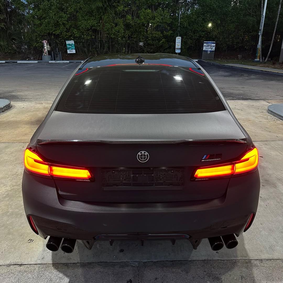 Matte Metallic Brushed Black Car Vinyl Wrap