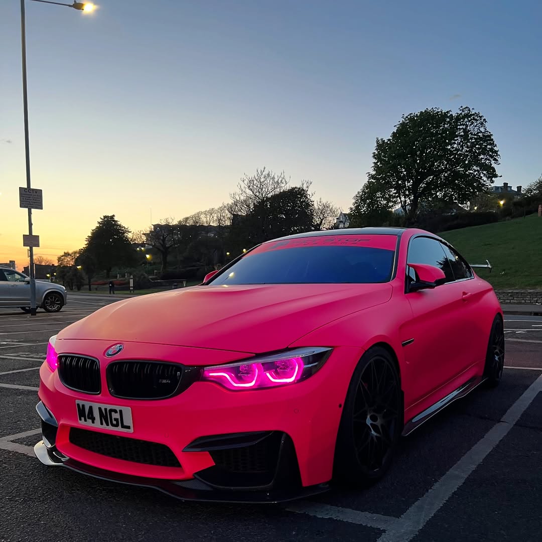 Ultimate Flat Fluorescent Pink Car Vinyl Wrap PET