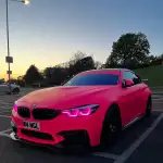 Ultimate Flat Fluorescent Pink Car Vinyl Wrap 