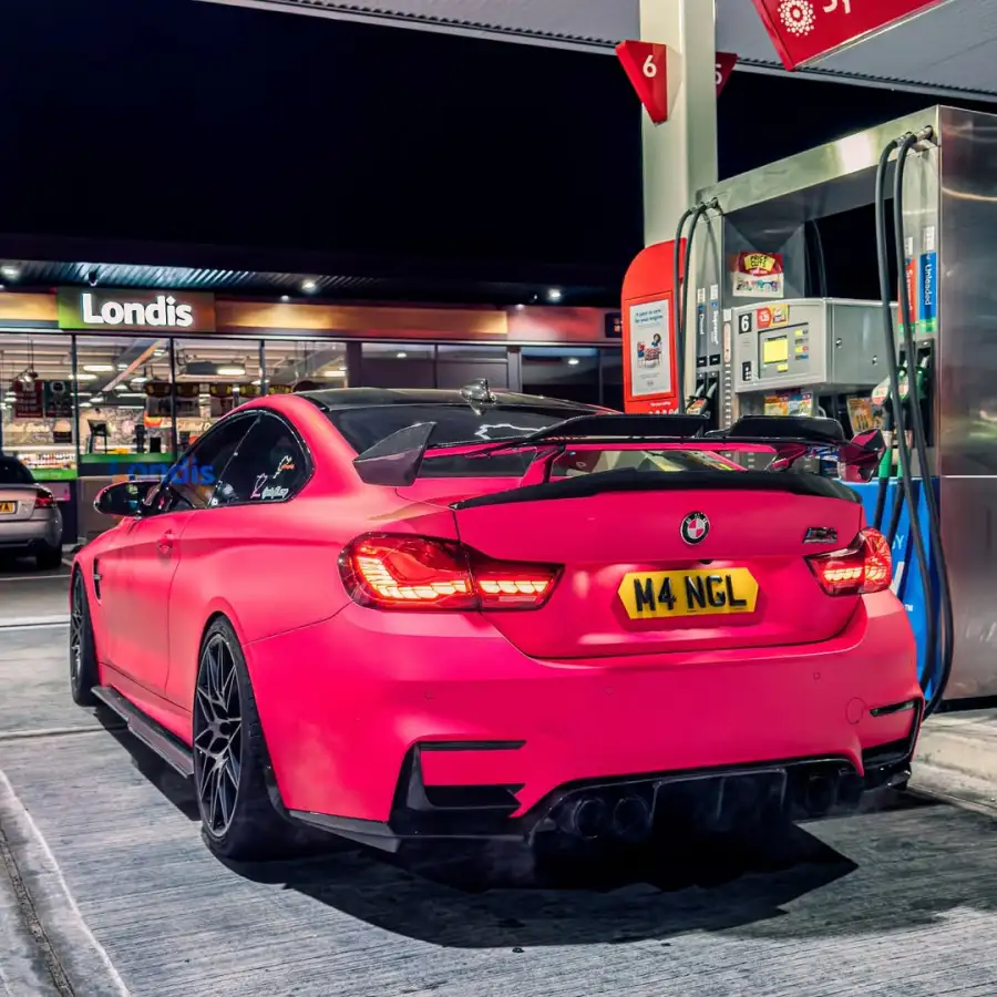 Ultimate Flat Fluorescent Pink Car Vinyl Wrap