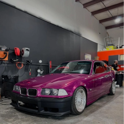 Gloss Metallic Candy Purple Car Vinyl Wrap PET 02