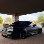 Matte Satin Black Ceramic Black Car Vinyl Wrap BMW  PET 