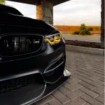 Matte Satin Black Ceramic Black Car Vinyl Wrap BMW  PET 