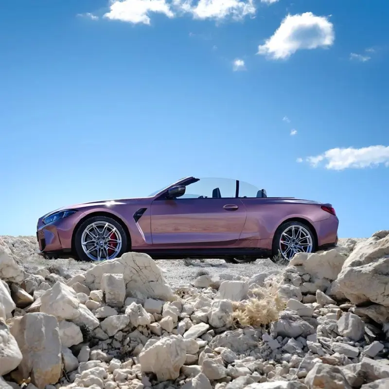 Gloss Metallic Passion Pink Car Vinyl Wrap Bentley GT PET