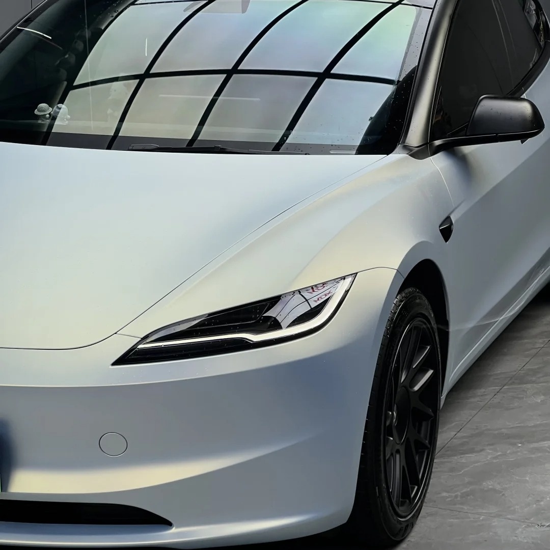 Matte Chameleon Gold Blue Car Vinyl Wrap