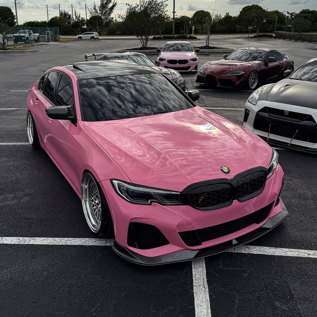 Light Pink Car Wrap
