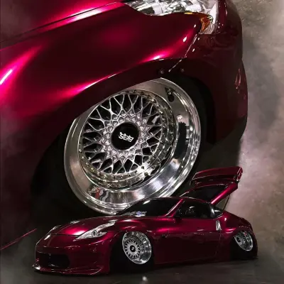 Gloss Metallic Rubellite Purple Car Vinyl Wrap PET Wildberry 02