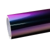 Gloss Metallic Chameleon Yellow Purple Car Vinyl Wrap PET