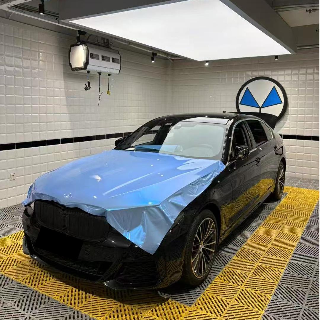 Gloss Metallic Chameleon Blue Grey Car Vinyl Wrap PET