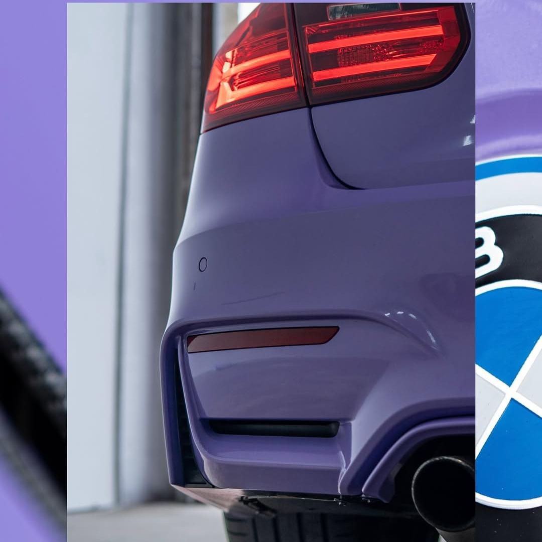 Gloss Lavender Purple Car Vinyl Wrap Tesla BMW PET