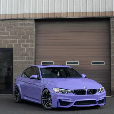 Gloss Lavender Purple Car Vinyl Wrap Tesla BMW PET 02