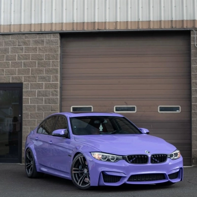 Gloss Lavender Purple Car Vinyl Wrap Tesla BMW PET 02
