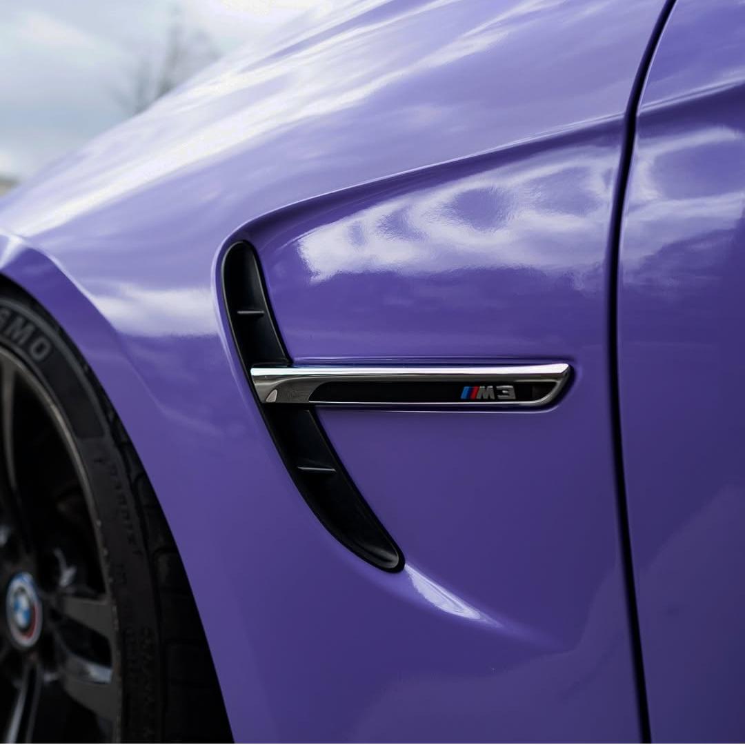 Gloss Lavender Purple Car Vinyl Wrap Tesla BMW PET
