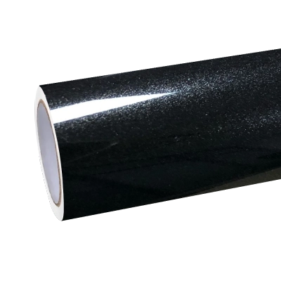 Gloss Metallic Gold Black Car Vinyl Wrap PET 02