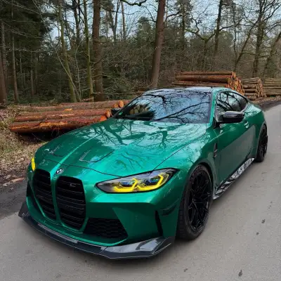 Gloss Metallic Isle Of Man Green Car Vinyl Wrap 02