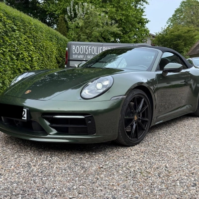 TPU Gloss Metallic Porsche Oak Green Colored PPF Paint Protection Film   01