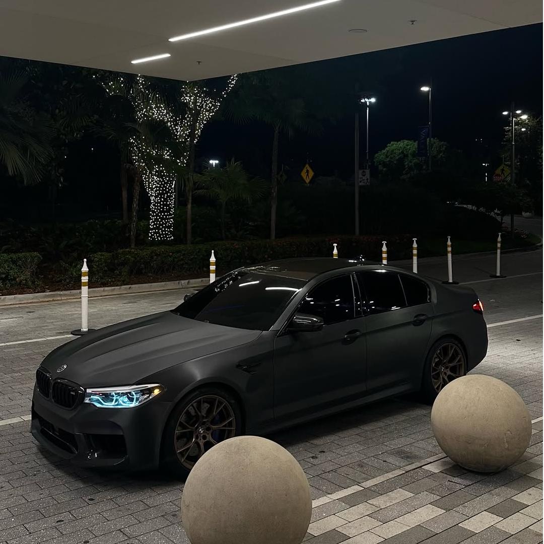 Matte Metallic Brushed Black Car Vinyl Wrap