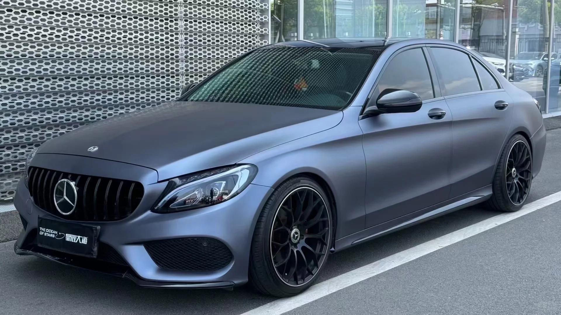 Matte Satin Racing Blue Car Vinyl Wrap PET