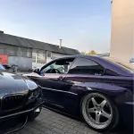 Gloss Metallic Midnight Purple Car Vinyl Wrap BMW 