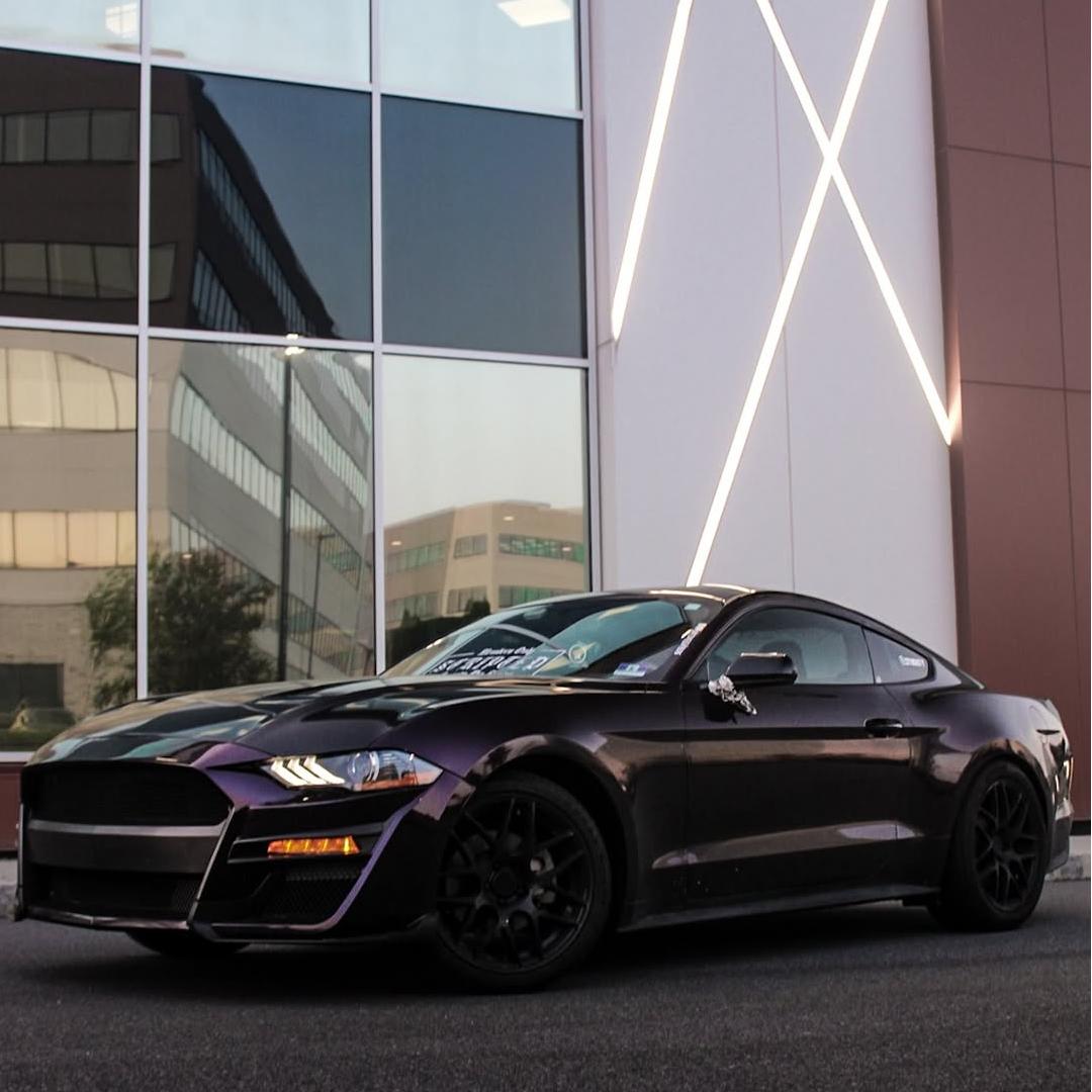 Gloss Metallic Midnight Purple Car Vinyl Wrap BMW PET