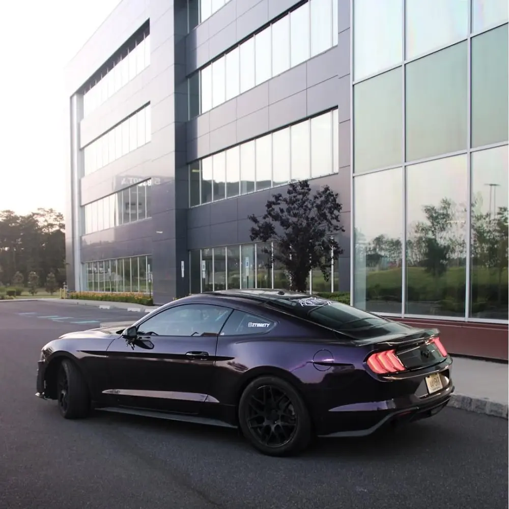 Gloss Metallic Midnight Purple Car Vinyl Wrap BMW 