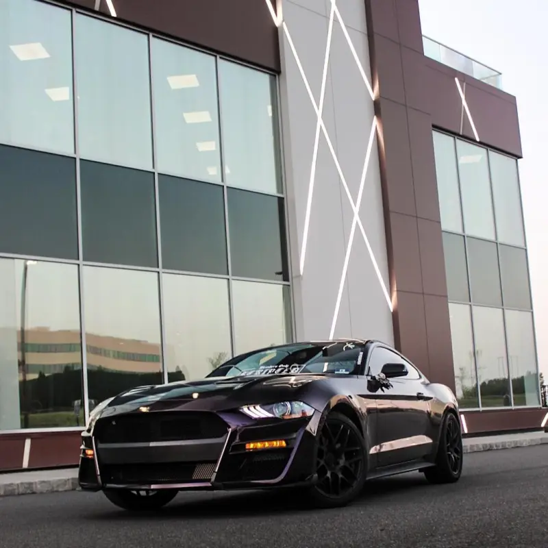 Gloss Metallic Midnight Purple Car Vinyl Wrap BMW 