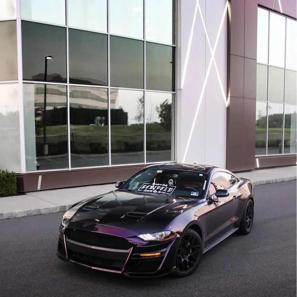 Gloss Metallic Midnight Purple Car Vinyl Wrap BMW 