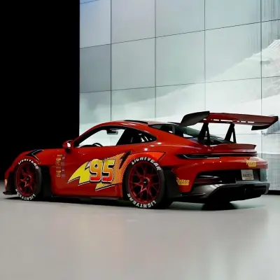 Aluko Livery Lightning McQueen Custom Vinyl Wrap  01