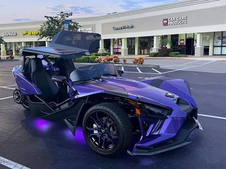 Gloss Metallic Rainbow Laser Dark Purple Car Vinyl Wrap