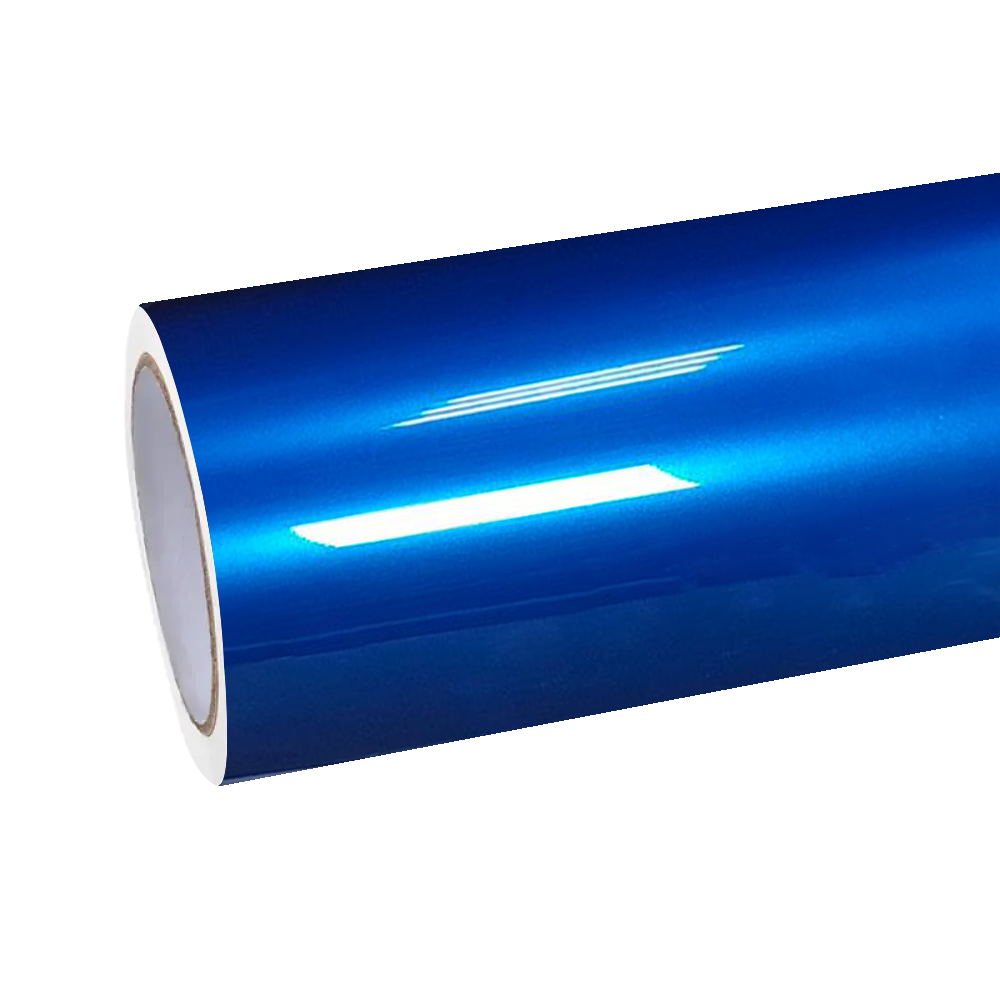Gloss Metallic Jazz Blue Car Vinyl Wrap PET