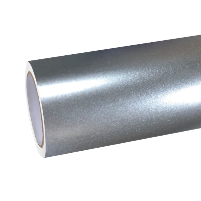 Satin Chrome Silver Car Vinyl Wrap 01