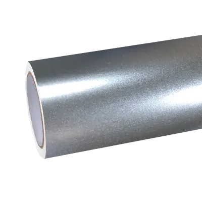 Matte Metallic Satin Chrome Silver Car Vinyl Wrap 01