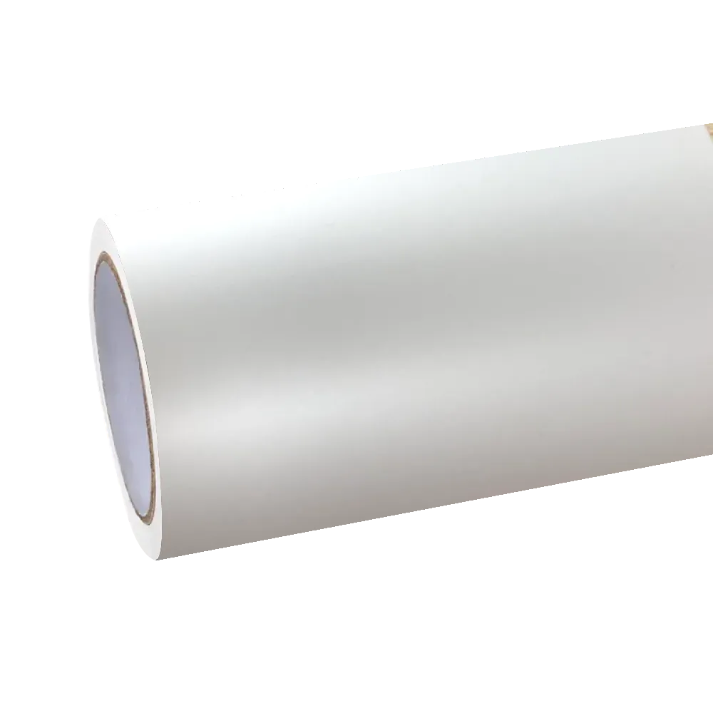 Satin Ceramic White Car Vinyl Wrap