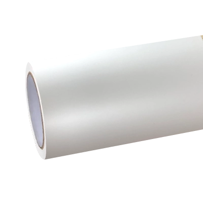 Satin Ceramic Satin White Car Vinyl Wrap PET 01