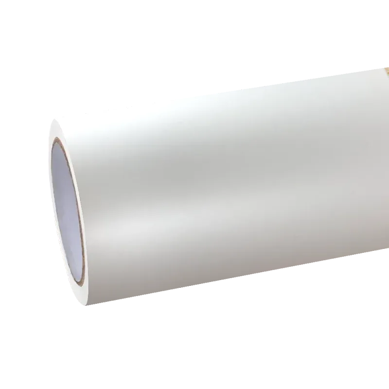 Satin Ceramic White Car Vinyl Wrap