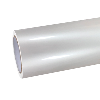 Gloss Crescent White Car Vinyl Wrap PET 01