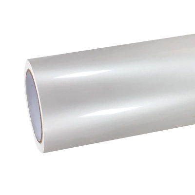 Gloss Crescent White Car Vinyl Wrap PET 01