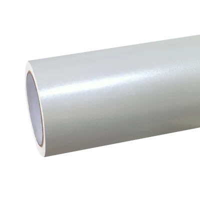 Gloss Metallic Pearl White Car Vinyl Wrap PET 01
