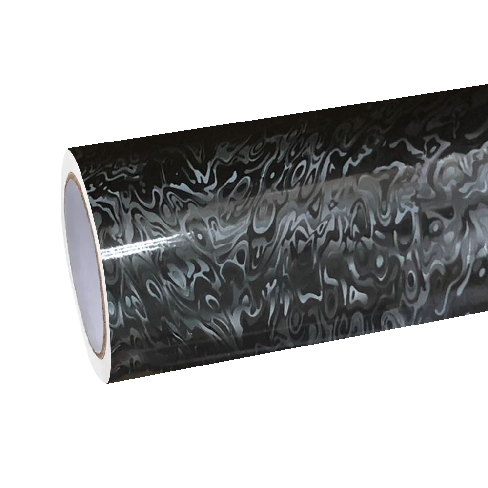 Matte Carbon Fiber Meta Cosmic Black Car Vinyl Wrap PET