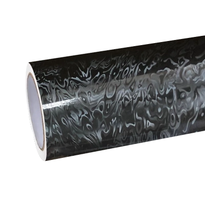 Matte Carbon Fiber Meta Cosmic Black Car Vinyl Wrap PET 01