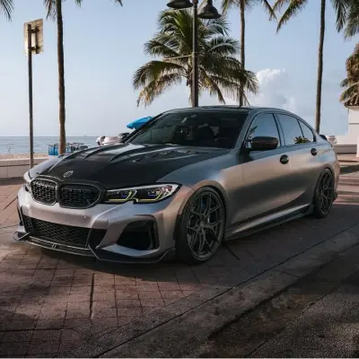 Matte Metallic Titanium Grey Car Vinyl Wrap PET 02