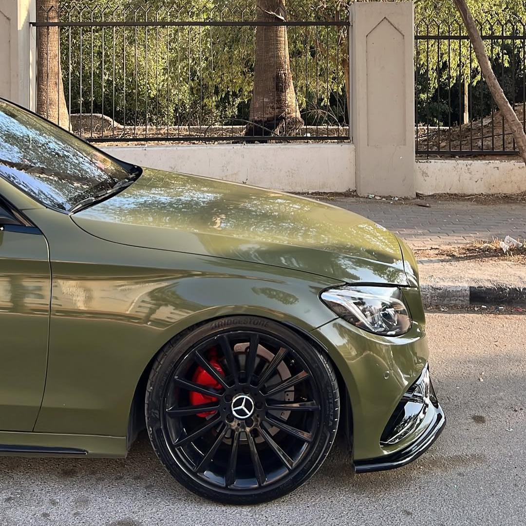 Gloss Military Green Car Vinyl Wrap PET 